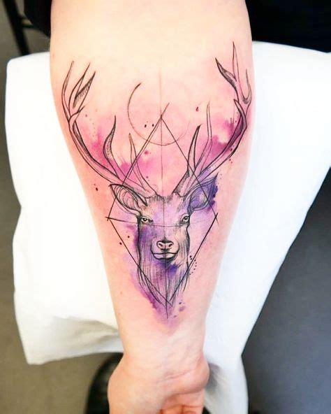 magical scottish animal  nature tattoos  youll love stag tattoo nature tattoos