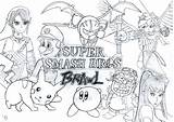 Smash Bros Pages Coloring Super Flash Getcolorings Getdrawings Color sketch template