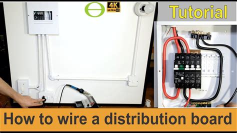 wire  single phase distribution board  load circuits tutorial youtube