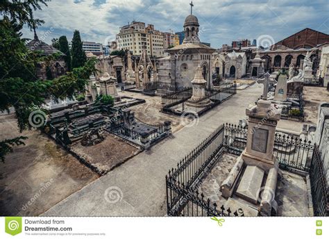 cemetery  barcelona editorial stock photo image  grave