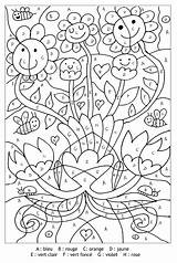 Coloring Magic Kids Cute Flowers Pages Print Few Details sketch template