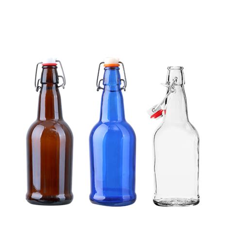 ml empty clear glass beer bottles wholesale buy ml swing cap