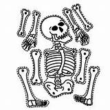 Halloween Skeleton Decorations Kids Coloring Pages Printable Crafts Cut Print Template Clipartmag Getcolorings Color Clipart sketch template
