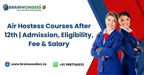 Air Hostess Courses After 12th Admission Eligibility Fee And Salary