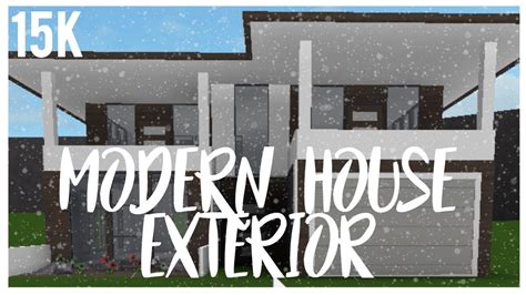 roblox   bloxburg modern house exterior  youtube