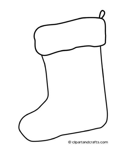 christmas stocking coloring sheet printable