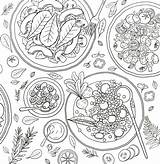 Food Coloring Pages Adult Mandala Colouring Book Books Hey Visit sketch template