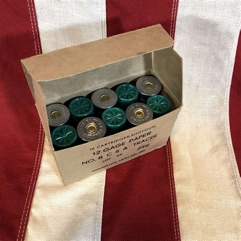 Wwii Tracer Shotgun Shells Box Reproduction Wwii Soldier