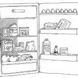Fridge Coloring Nevera Pages Post sketch template