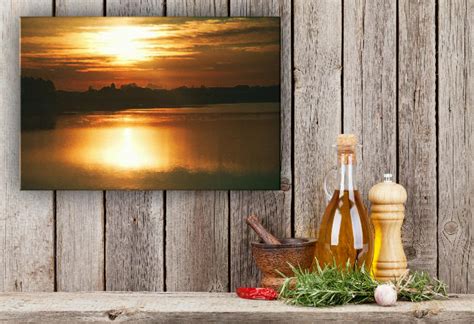 hollingworth lake sunset canvas small