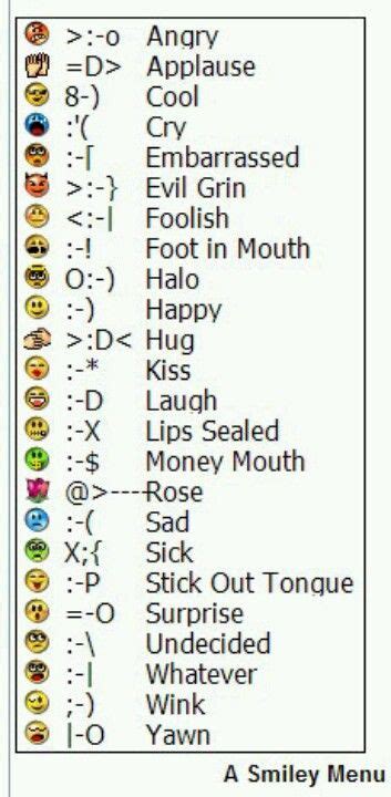 smiley smiley words keyboard symbols