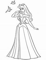 Disney Princess Coloring Pages Aurora Color Print sketch template