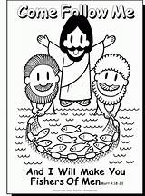 Sunday Bible School Activities Coloring Pages Kids Jesus Preschool Lessons Story Fishers Men Crafts Poster Choose Gif Board sketch template