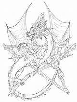 Coloring Pages Wiccan Adults Adult Dragon Hobgoblin Pentagram Book Pagan Printable Color Books Getdrawings Getcolorings Shadows Witch Br Google Coloriage sketch template