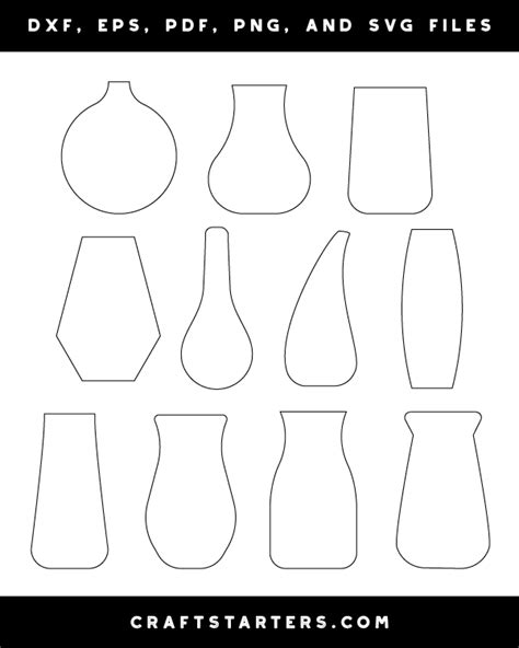 printable vase templates