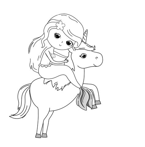 cutest  unicorn coloring pages