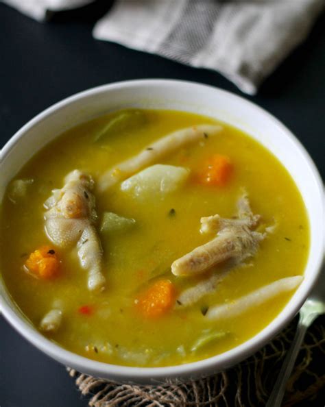 chicken foot soup jehan can cook