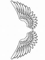 Wings Tattoo Angel Colouring Pages Coloring Coloringpage Ca Colour Check Category sketch template