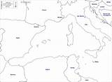 Cartina Mediterraneo Occidentale Stati Maps Mediterranean sketch template