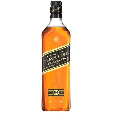johnnie walker black label blended scotch whisky  liter shopee philippines