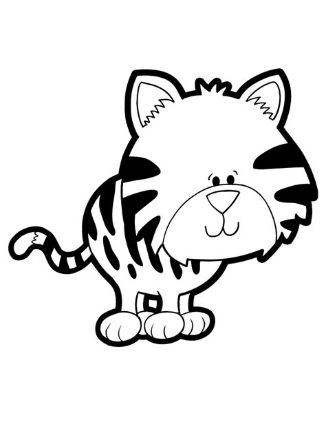 cute baby tiger coloring page  printable coloring pages