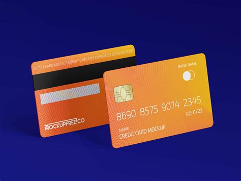 plastic credit debit bank card mockup psd set good mockups
