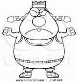 Angry Plump Gym Woman Clipart Cartoon Thoman Cory Outlined Coloring Vector sketch template