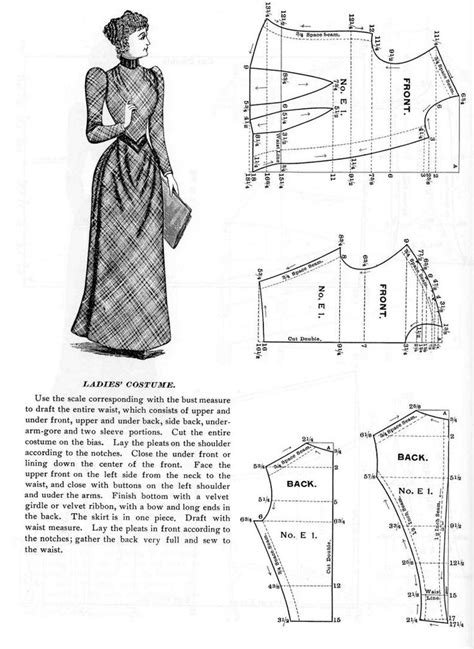 182 Best Historical Victorian 1840 1900 Sewing Patterns Tutorials