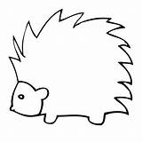 Porcupine Coloring Pages Drawing Clipart Easy Drawings Colouring Cartoon Kids Google Draw Printable Baby Sheets Animals Preschool Clip Porcupines Stencils sketch template