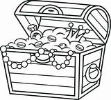 Treasure Chest Pirate Drawing Clipartmag Coloring Printable sketch template