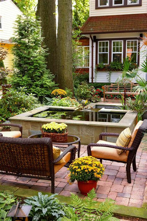 elegant small patio landscaping home decoration  inspiration ideas