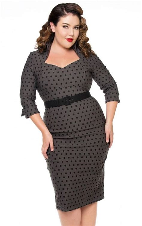 pin up plus size dresses pluslook eu collection