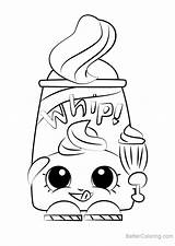 Coloring Pages Shopkins Dollops Kids Printable sketch template