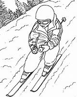 Skiing Coloring Ski Draw Drawing Lift Doo Sheet Jet Getcolorings Getdrawings sketch template