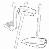 Stone Coloring Pages Tools Bone Ancient Welcome Print sketch template