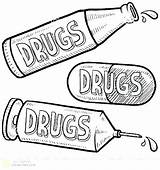 Drugs Say Drawing Coloring Pages Clipartmag sketch template