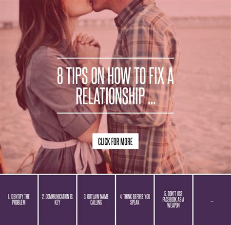8 tips on how to fix a relationship love