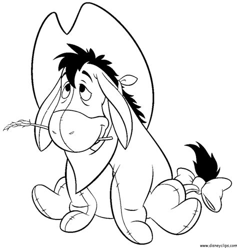 coloring pages  eeyore print color craft