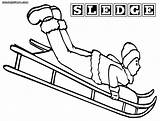 Sled Coloring Pages Sheet sketch template