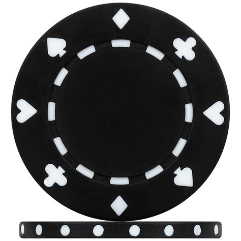 high quality black suited poker chips roll