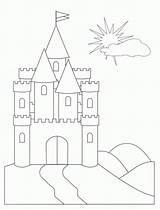 Pages Palaces Castles Coloring Castle Colouring Template Colou Disney sketch template