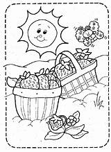Coloring Pages Strawberry Picnic Shortcake Color Printable Kids Food Fruit Blanket Garden Books Basket Sheet Colouring Drawing Sheets Popular Fruits sketch template