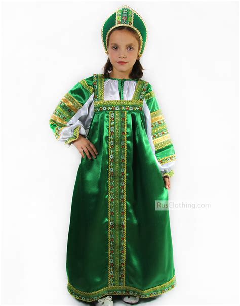 Russian Sarafan Dress For Girl Vasilisa