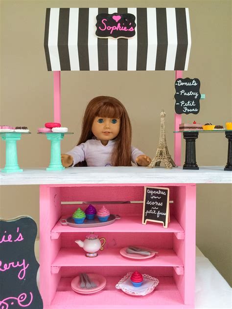 diy american girl bakery with craft store materials mr wilson and me