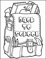 School Coloring Pages First Kindergarten Getcolorings Back Color sketch template