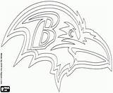 Nfl Ravens Baltimore Logo Logos Coloring Printable Pages Team sketch template