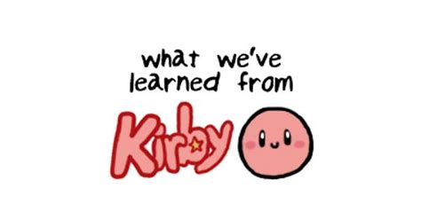 what we ve learned from kirby album on imgur