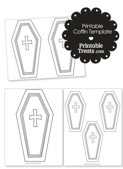 printable coffin template coffin halloween coffin halloween printables