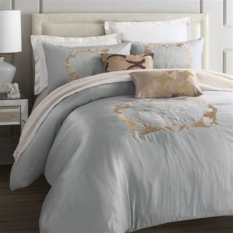 luxurious  elegant cotton satin bedding sets european style queen