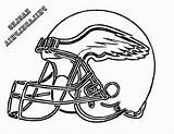 Coloring Eagles Helmet Pages Football Nfl Helmets Philadelphia Eagle Printable Logo Drawing Clipart Drawings Cowboys Mask Cliparts Color Team Colouring sketch template